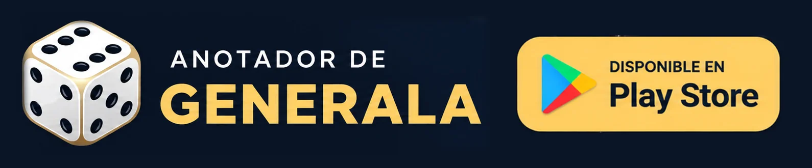 Anotador de Generala — disponible en Play Store