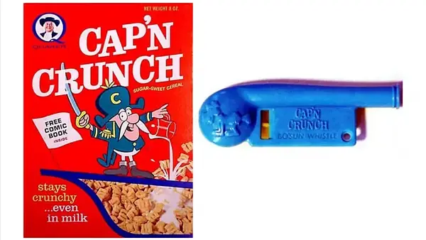 El silbato de cereal que hizo temblar a AT&T: cómo un juguete de Cap'n Crunch abrió las llamadas gratis en todo Estados Unidos